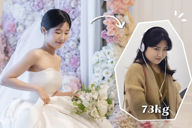 Cô dâu Hàn giảm 24kg trước ngày cưới, vẫn ăn ngon mà không cần tập luyện- Ảnh 1. Cô dâu Hàn giảm 24kg trước ngày cưới, vẫn ăn ngon mà không cần tập luyện- Ảnh 1.