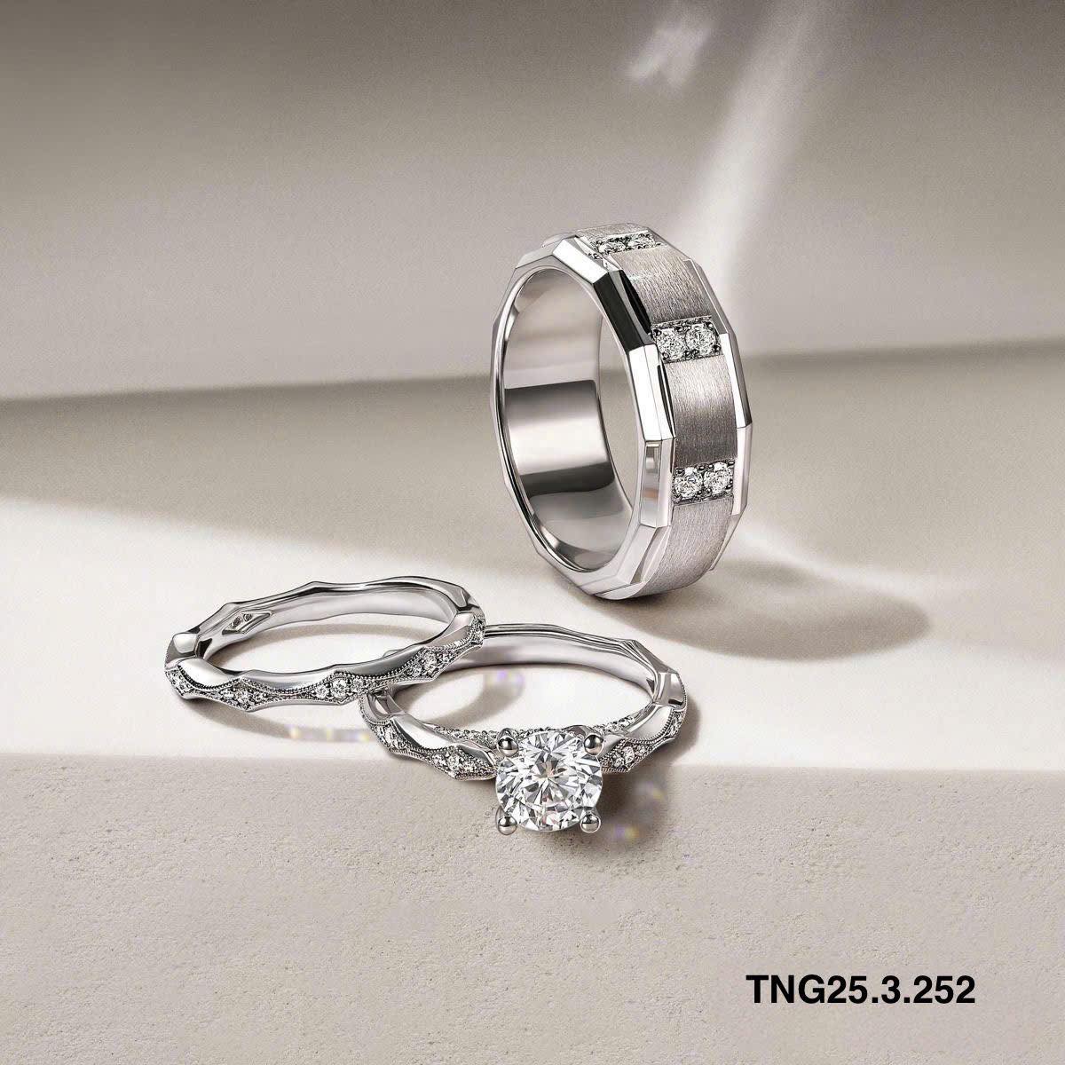 nhẫn kỷ niệm ngày cưới bạch kim đẹp