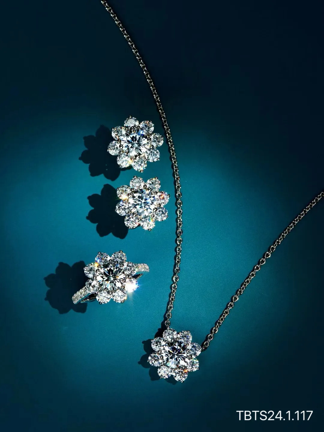 bộ trang sức platin