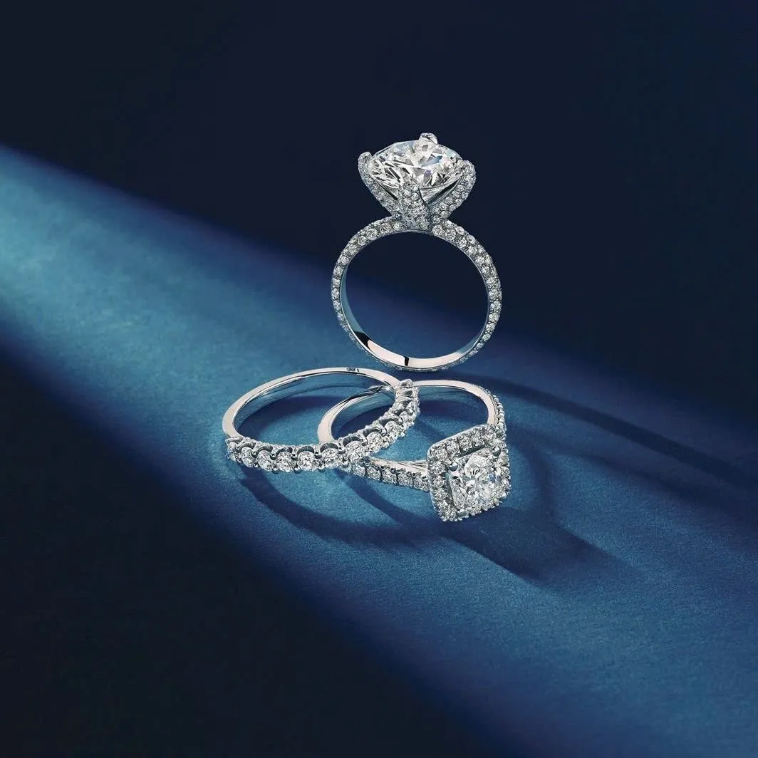 Nhẫn nữ Platinum Skymond Luxury